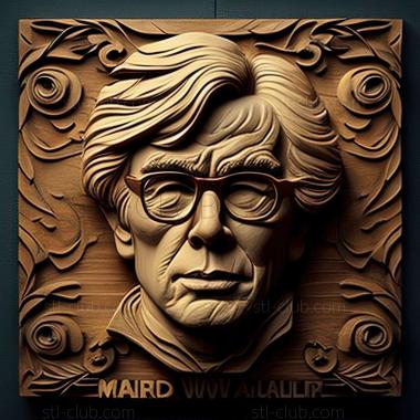 3D model Andy Warhol American artist (STL)